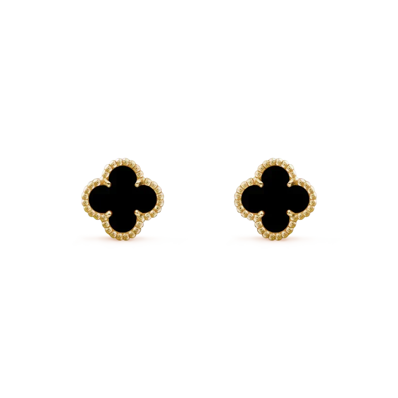 Loco CLOVER MINI 9.5MM BLACK MOP EARRINGS