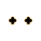 Loco CLOVER MINI 9.5MM BLACK MOP EARRINGS