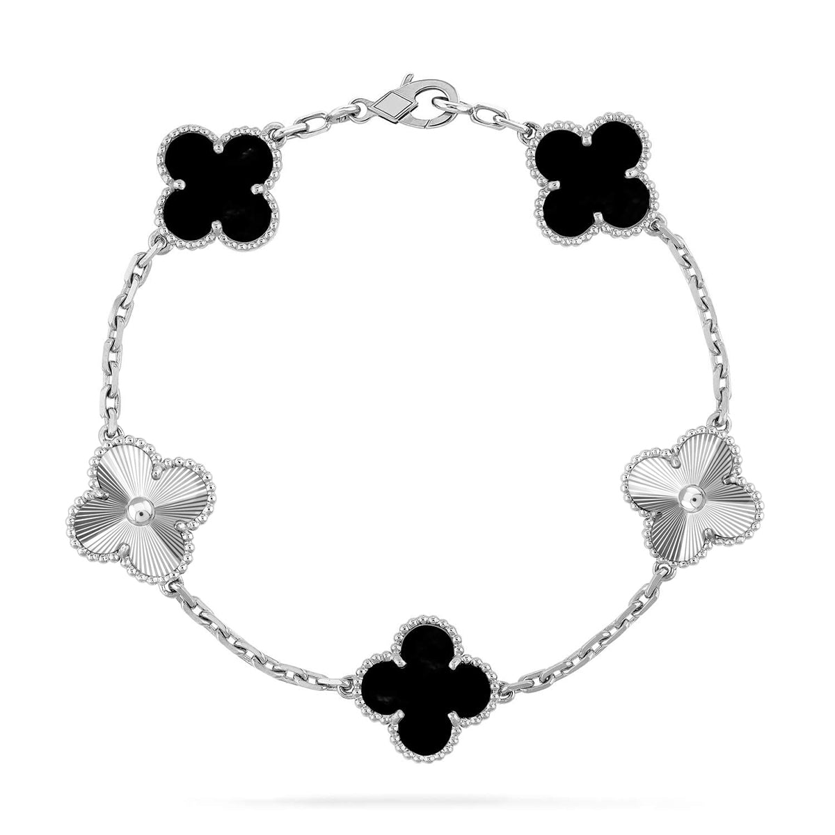 [Loco ]New CLOVER 5 MOTIF ONYXS BRACELET COLLECTION