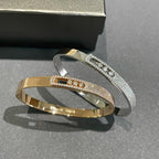 [Loco jewelrys]Move Noa Rose Gold Pavé Diamond Bangle Bracelet