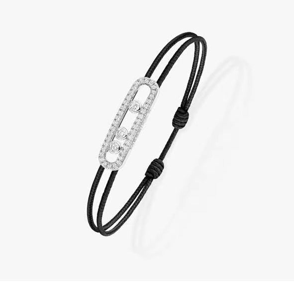 [Loco jewelrys]Messika Care(s) pink cord pavé bracelet