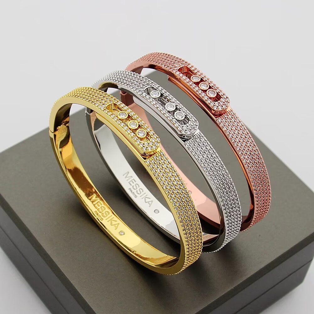 [Loco jewelrys]Move Noa Full Pavé Diamond Bangle Bracelet