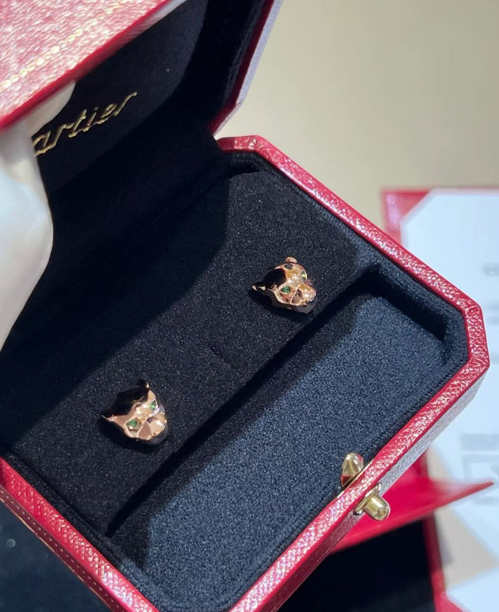[Loco ] CHRRTAH-PRINT STUD EARRINGS, THREE COLORS