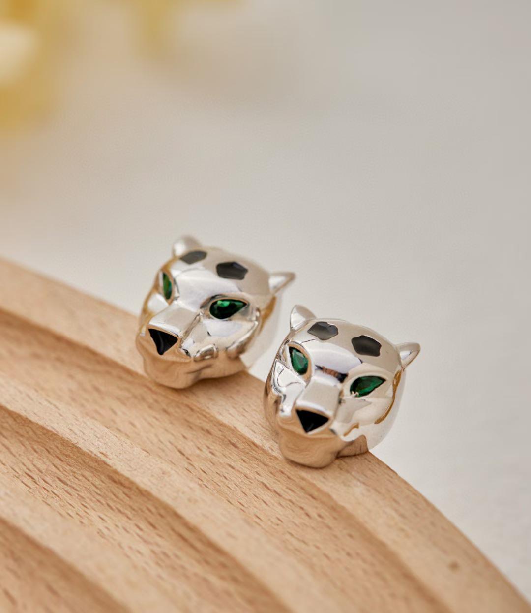 [Loco ] CHRRTAH-PRINT STUD EARRINGS, THREE COLORS