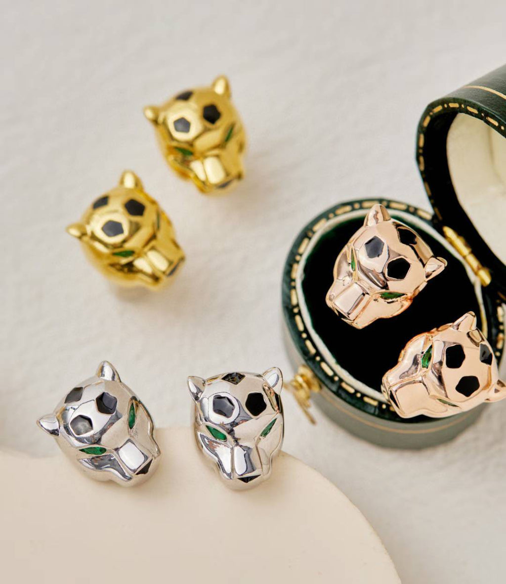 [Loco ] CHRRTAH-PRINT STUD EARRINGS, THREE COLORS