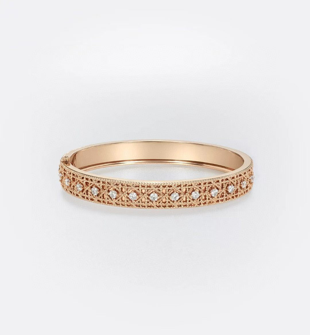 [Loco ] 2026 WOVEN-PATTERN BRACELET SET WITH FULL DIAMOND INLAY THREE-COLORS
