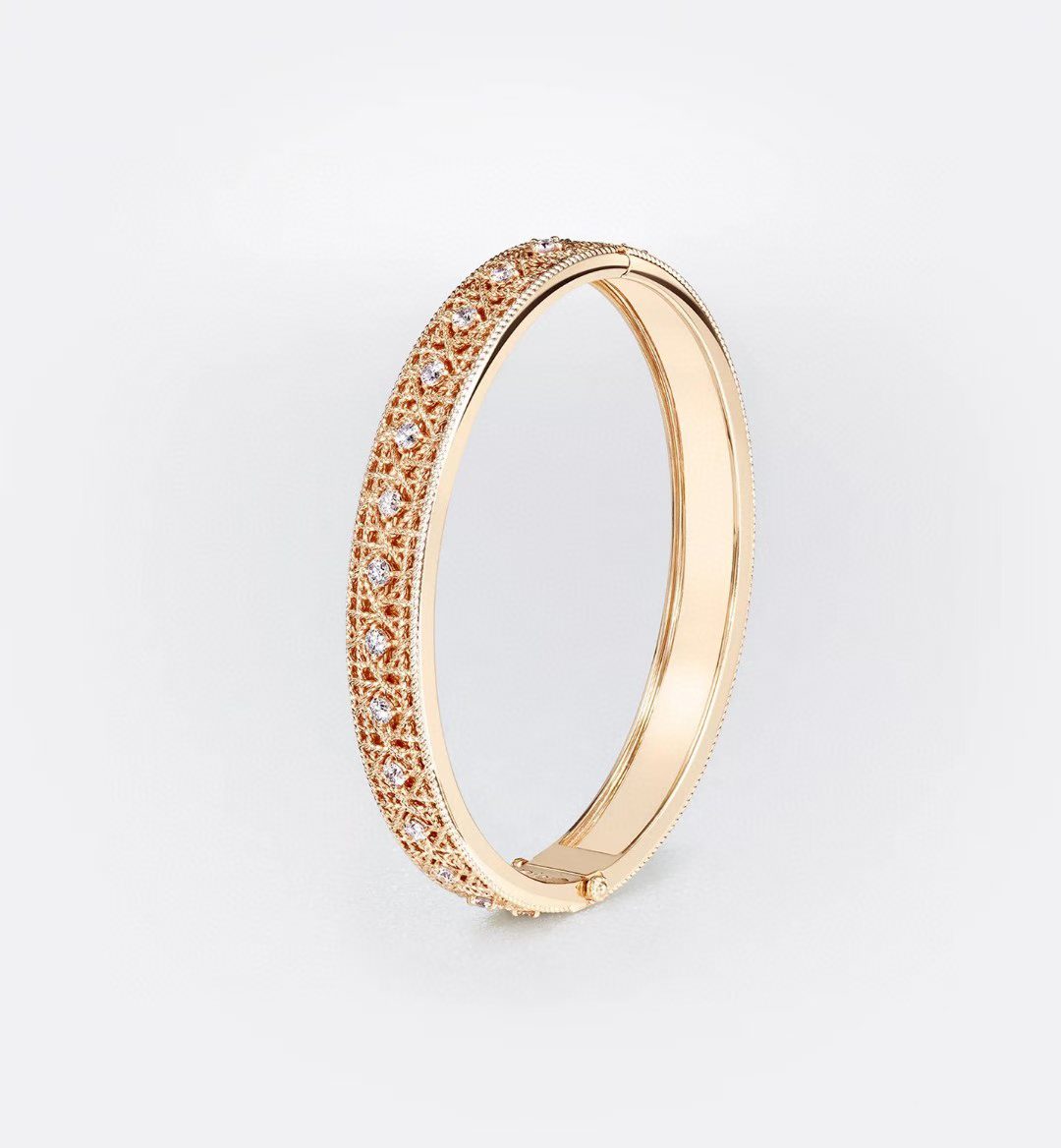 [Loco ] 2026 WOVEN-PATTERN BRACELET SET WITH FULL DIAMOND INLAY THREE-COLORS