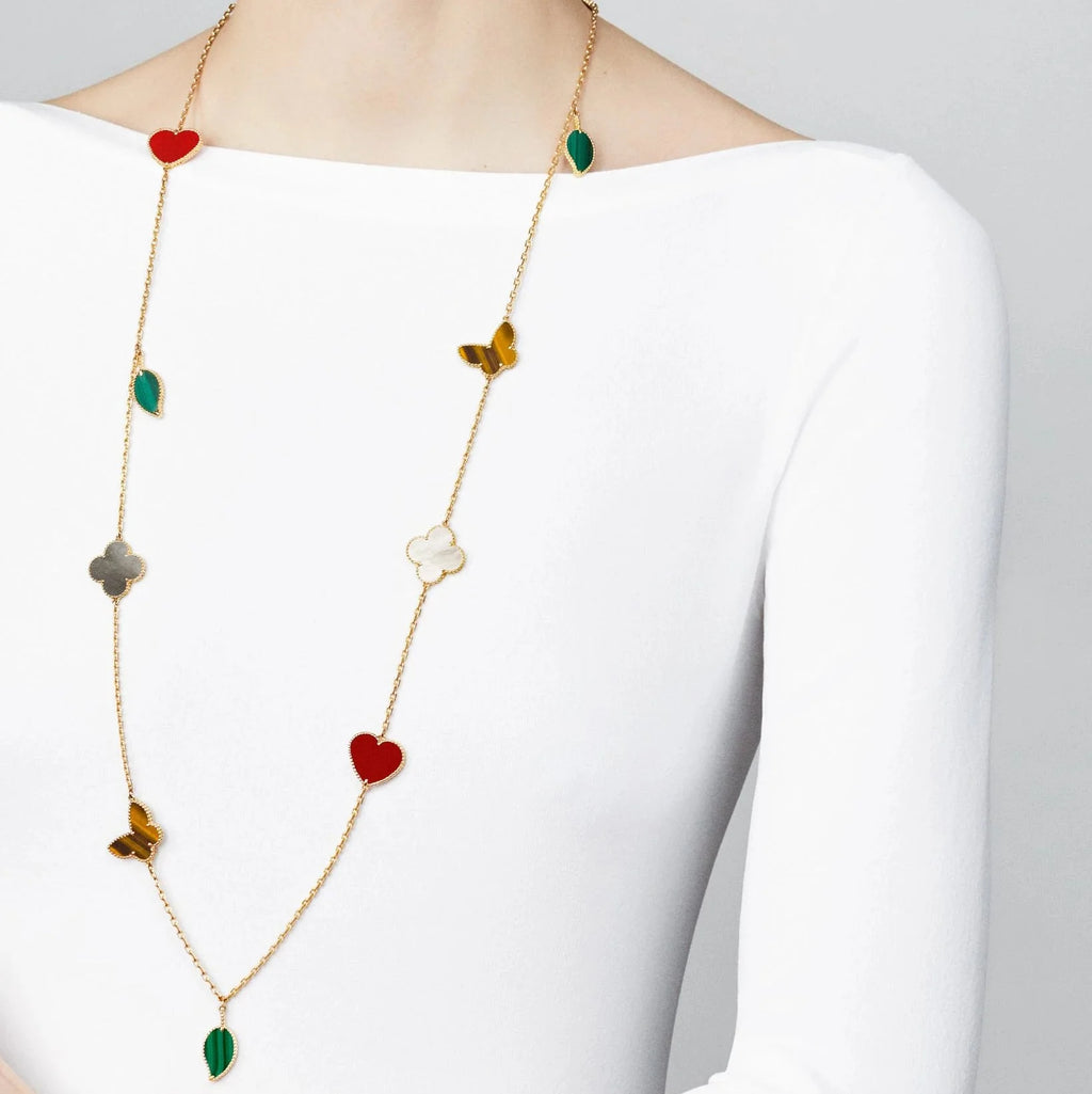[Loco ] Lucky Alhambra Long Necklace-12 Designs