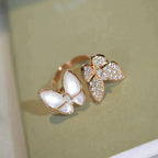 Loco TWIN BUTTERFLY DIAMOND MOP RING