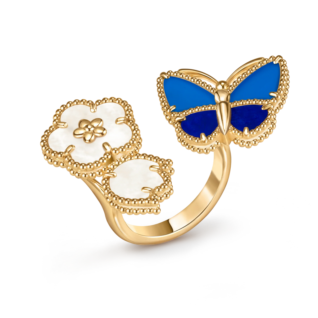 [Loco ] 2026 NEW MODEL SPRING LUCKY 3 MOTIF GOLD RING