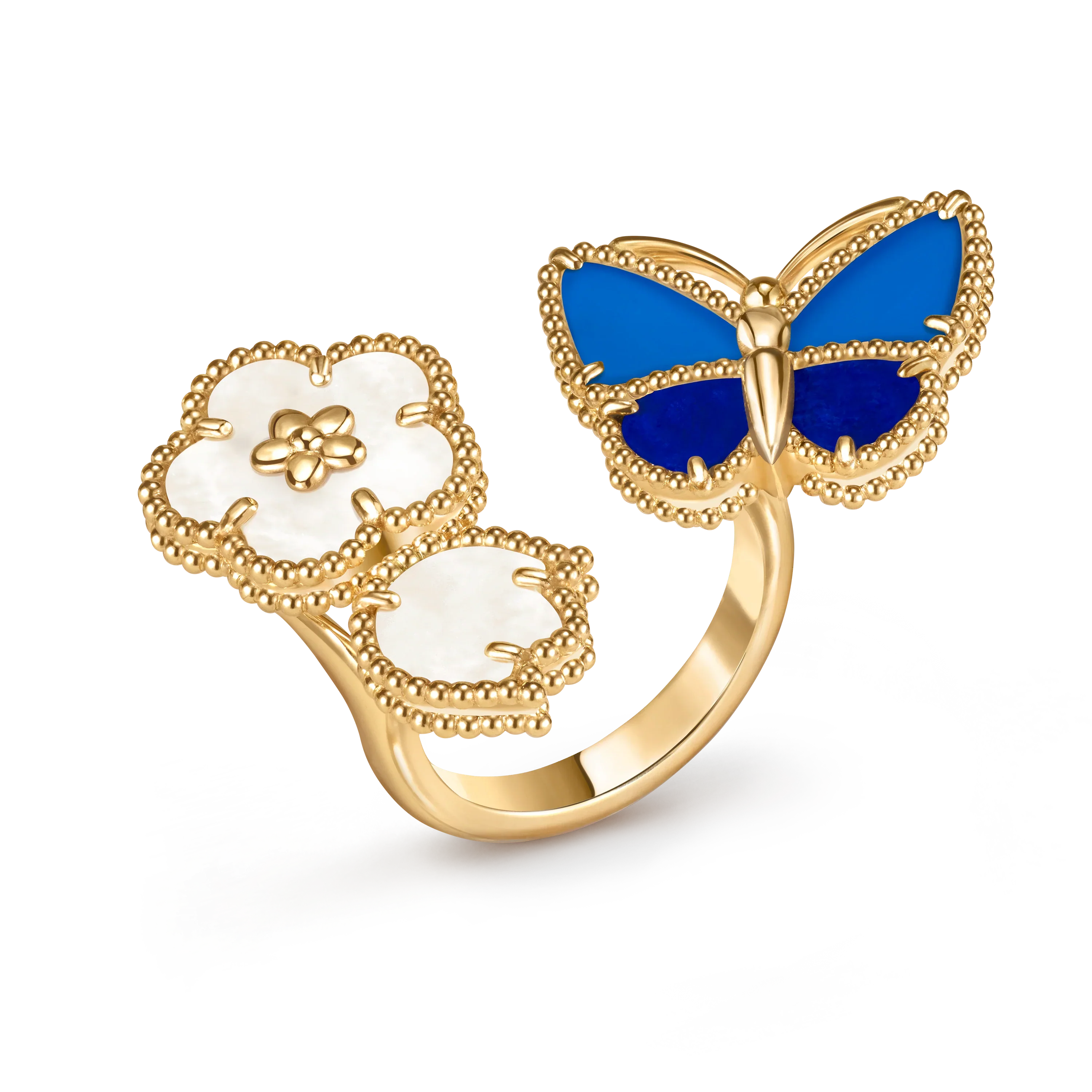 [Loco ] 2026 NEW MODEL SPRING LUCKY 3 MOTIF GOLD RING