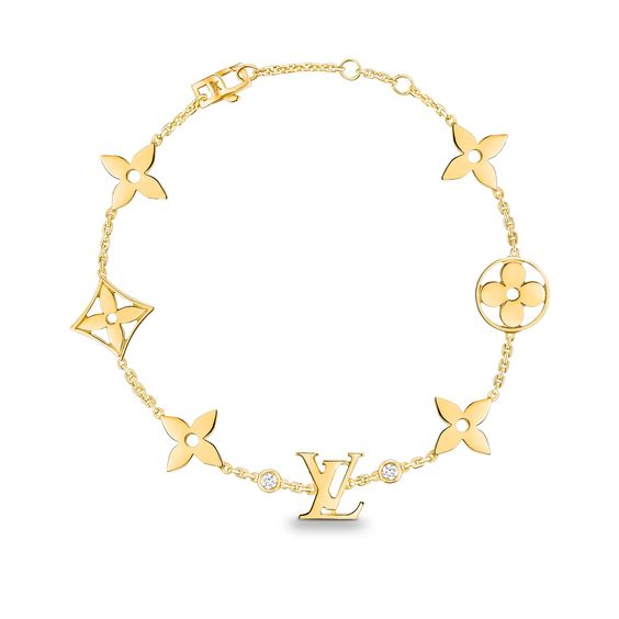 Loco STAR AND SUN 7 MOTIFS GOLD BRACELET