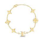 Loco STAR AND SUN 7 MOTIFS GOLD BRACELET