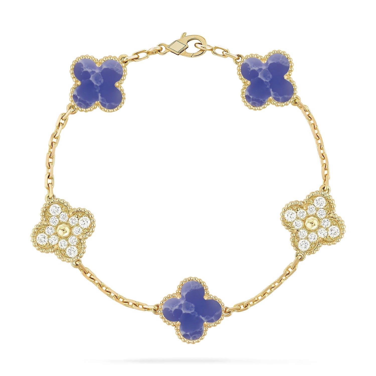 [Loco ]New CLOVER 5 MOTIF BLUE VEINS BRACELET COLLECTION