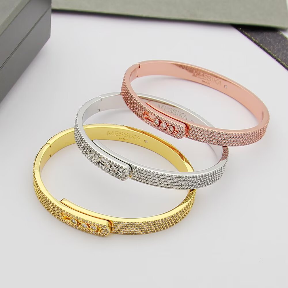 [Loco jewelrys]Move Noa Full Pavé Diamond Bangle Bracelet