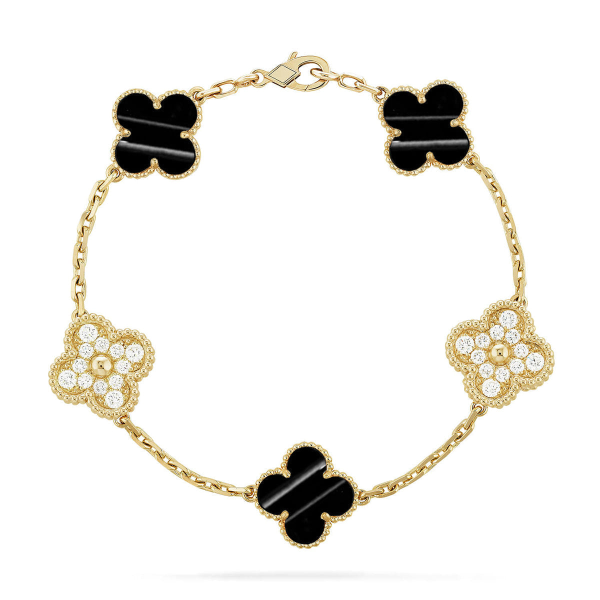 [Loco ]New  CLOVER 5 MOTIF PULSAR STONE BRACELET COLLECTION