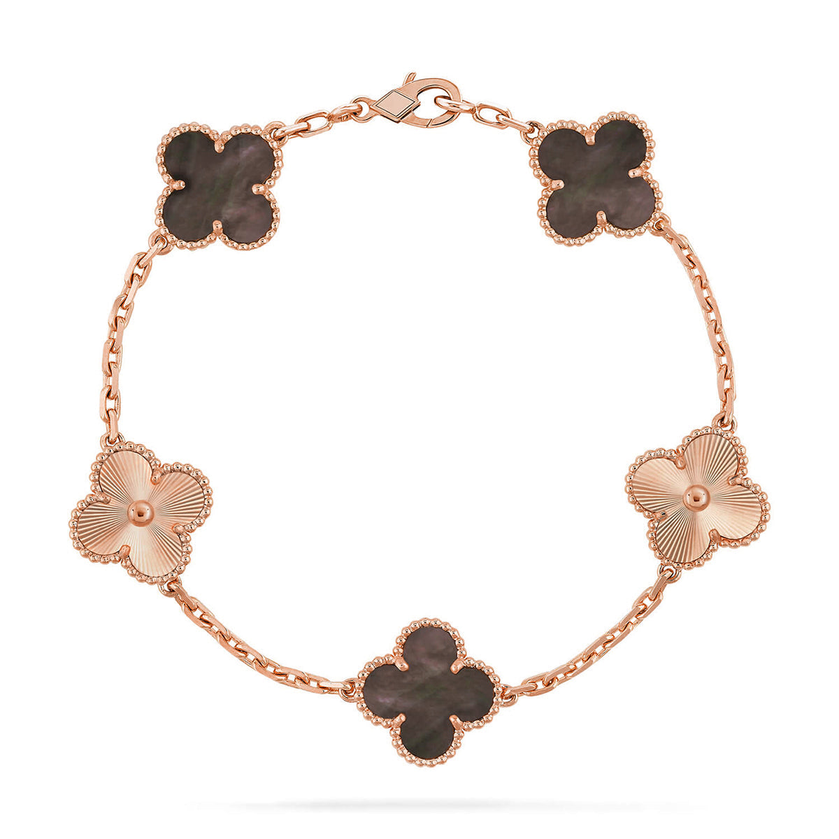 [Loco ]New CLOVER 5 MOTIF GRAY MOP BRACELET COLLECTION