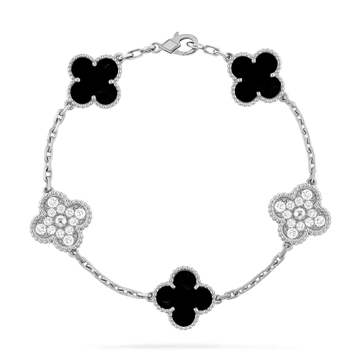 [Loco ]New CLOVER 5 MOTIF ONYXS BRACELET COLLECTION