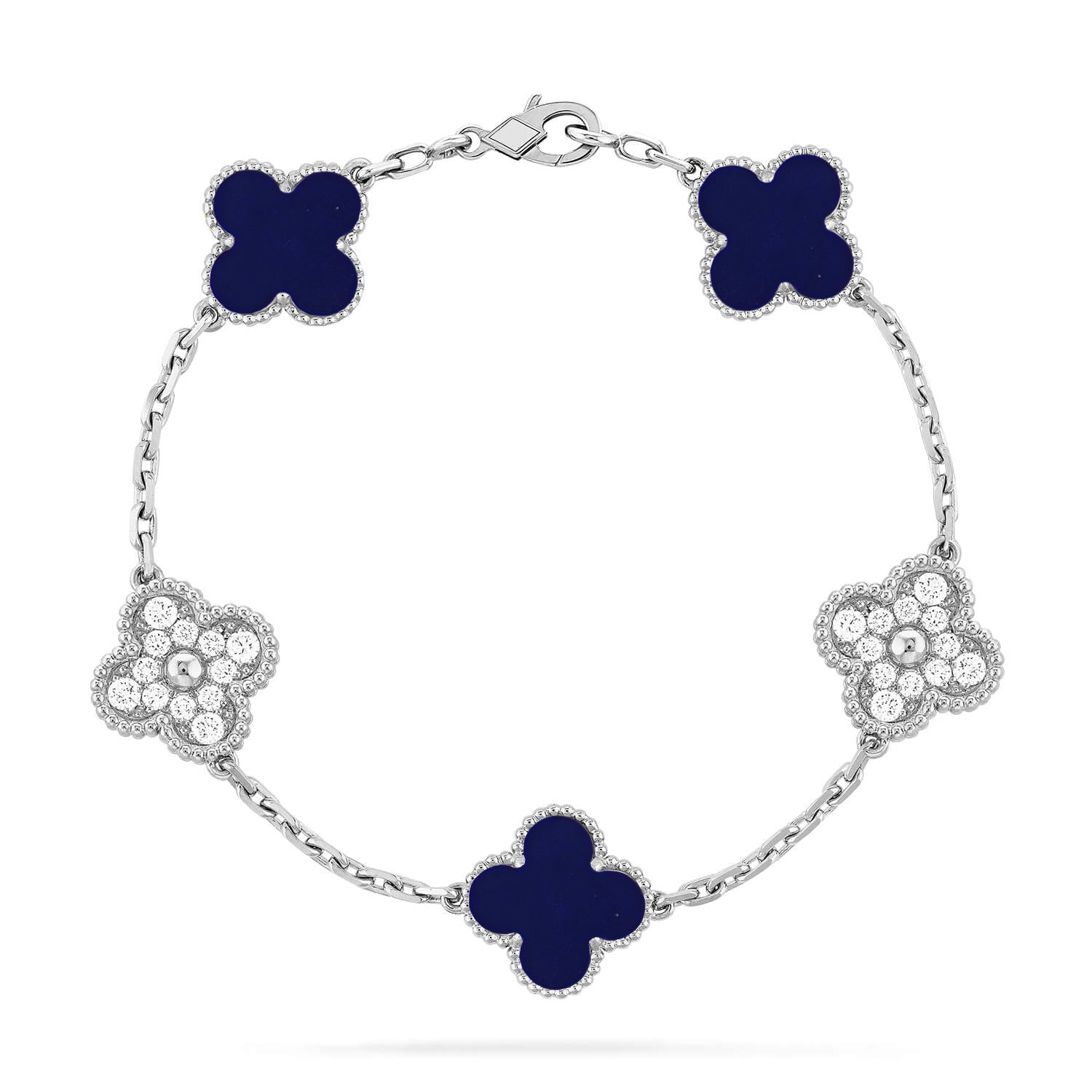 [Loco ]New CLOVER 5 MOTIF LAPIS LAZULI BRACELET COLLECTION