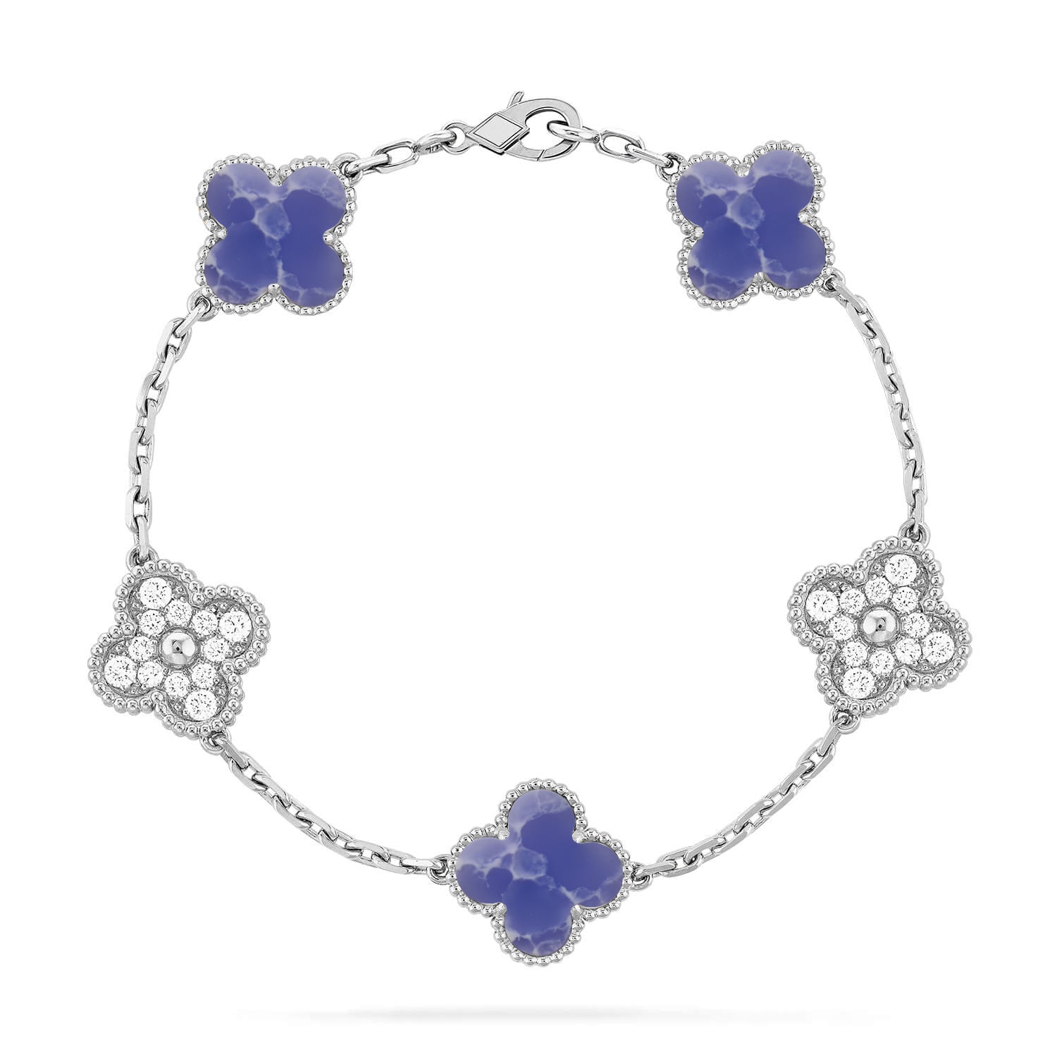 [Loco ]New CLOVER 5 MOTIF BLUE VEINS BRACELET COLLECTION