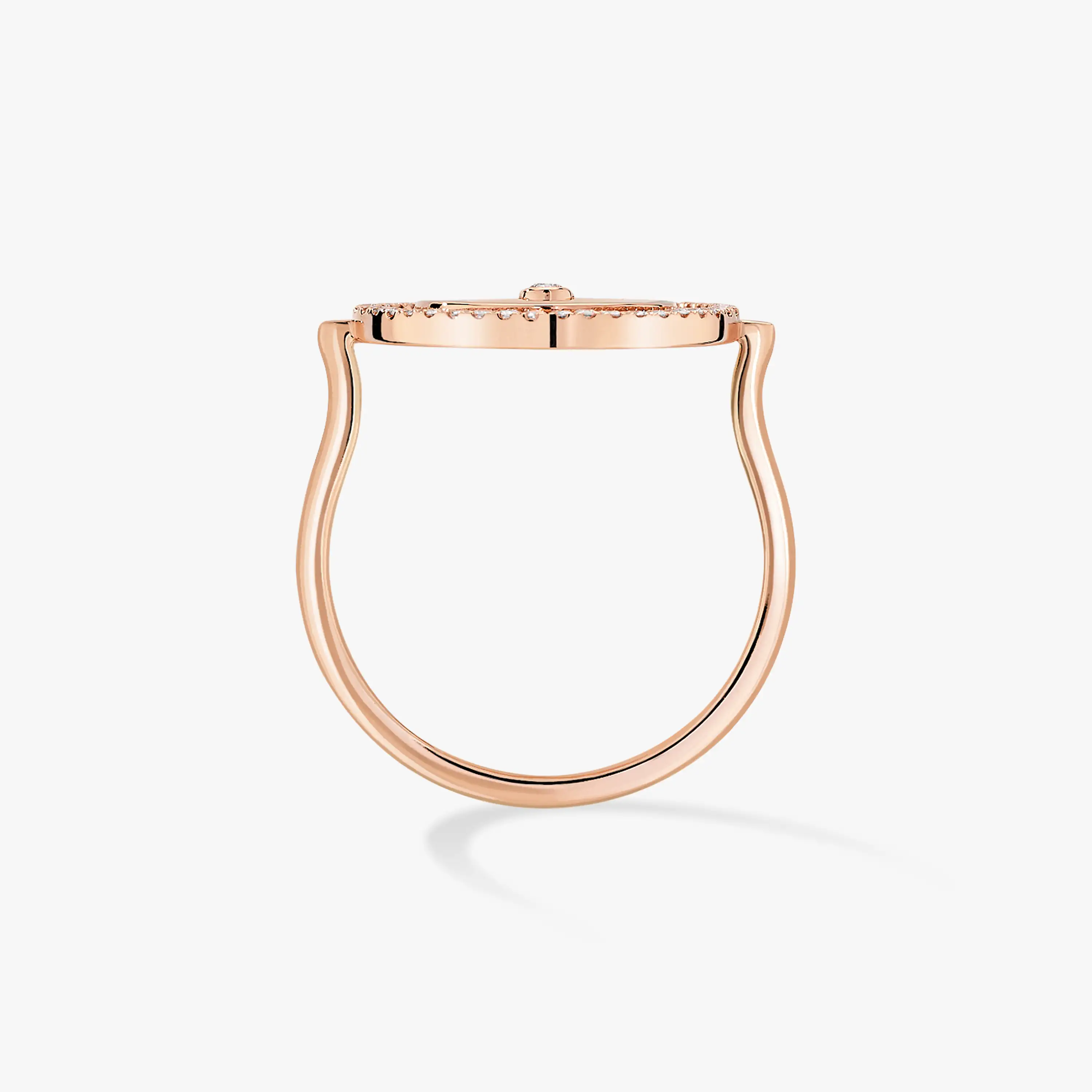 [Loco jewelrys]LUCKY MOVE PINK GOLD DIAMOND RING