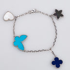 Loco LUCKY SPRING SILVER BRACELET 4 MOTIF