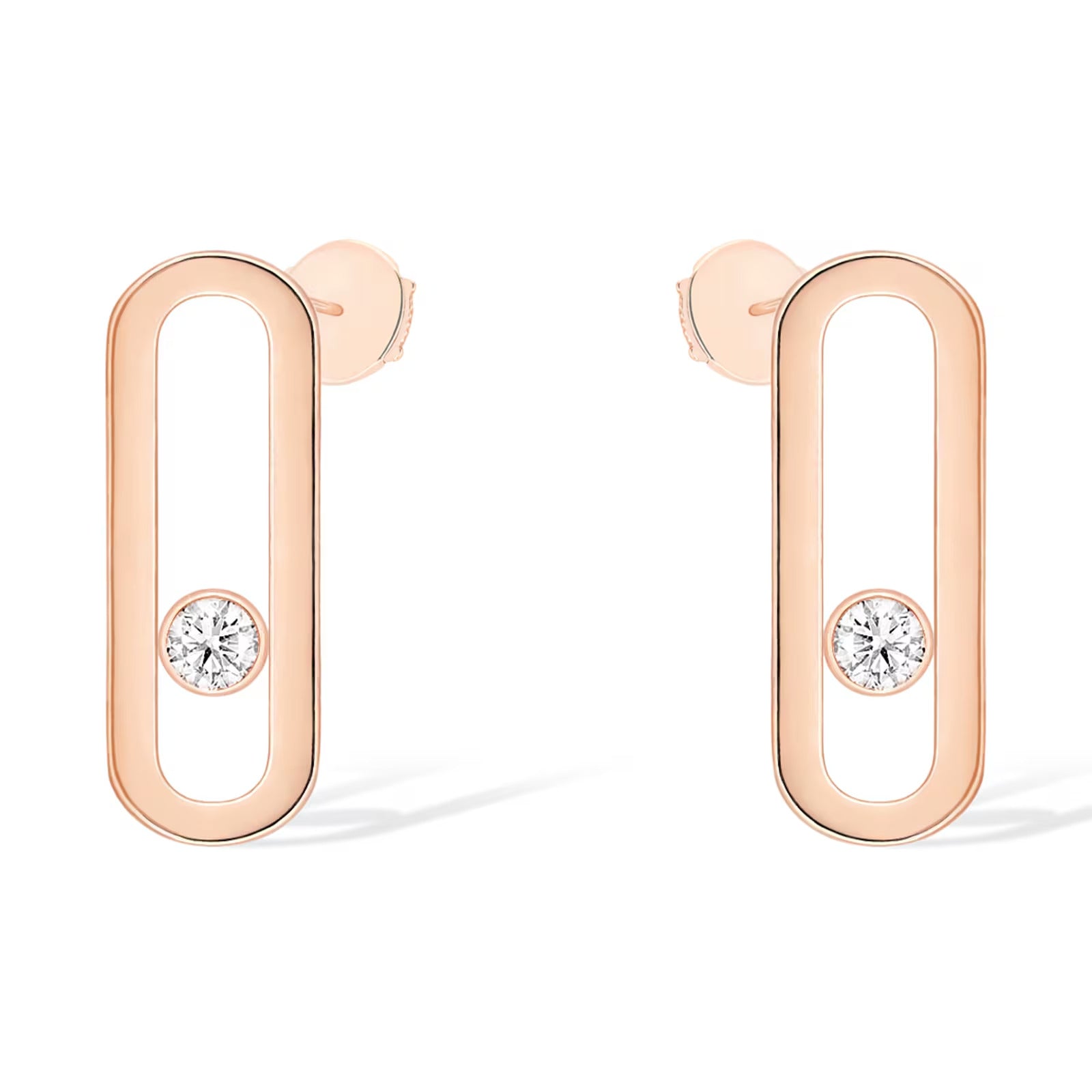 [Loco jewelrys]MOVE UNO SMALL 1 DIAMOND EARRINGS