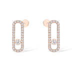 [Loco jewelrys]MOVE UNO STUD DIAMOND PAVED EARRINGS