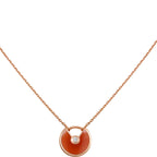 Loco AMULETTE GOLD CARNELIAN ONYX NECKLACE