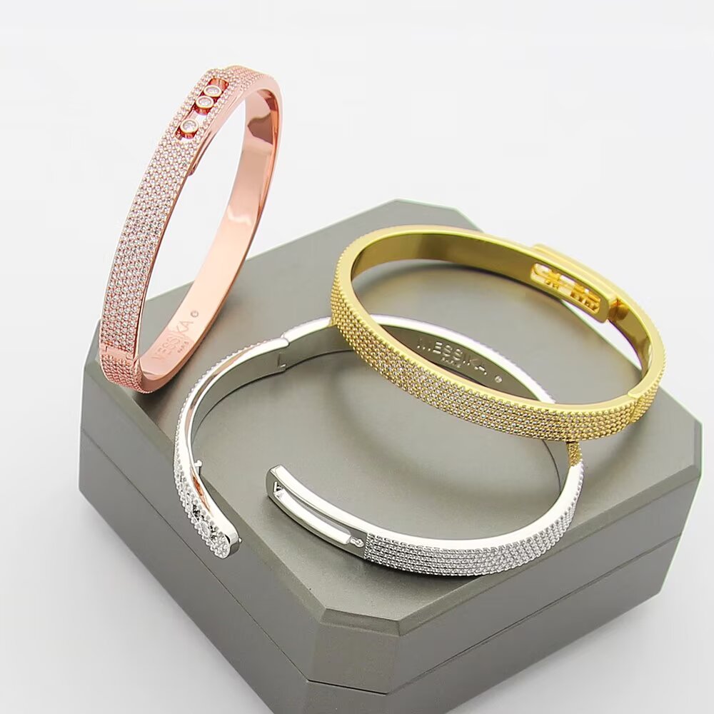 [Loco jewelrys]Move Noa Full Pavé Diamond Bangle Bracelet