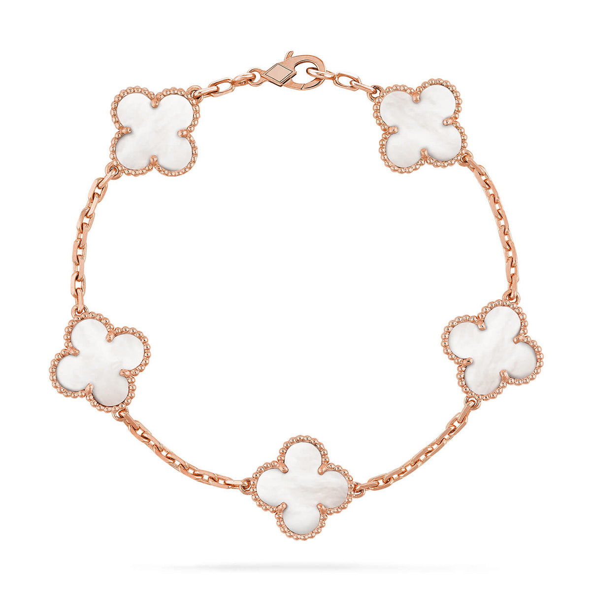 [Loco ]New CLOVER WHITE PEARL MOP 5 MOTIF BRACELET COLLECTION