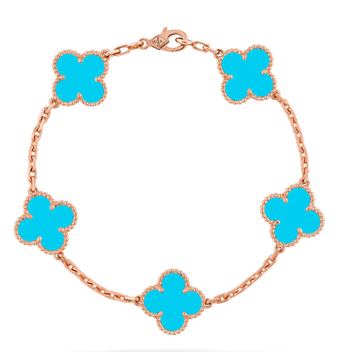 [Loco ]New  CLOVER 5 MOTIF TURQUOISE BRACELET COLLECTION