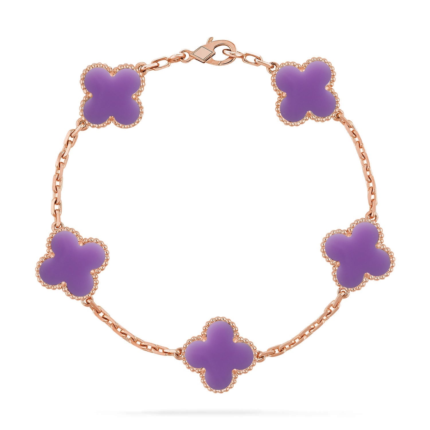 [Loco ]New CLOVER 5 MOTIF LIGHT PURPLE BRACELET COLLECTION