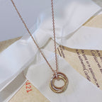 Loco TRINITY NECKLACE GOLD  DIAMONDS