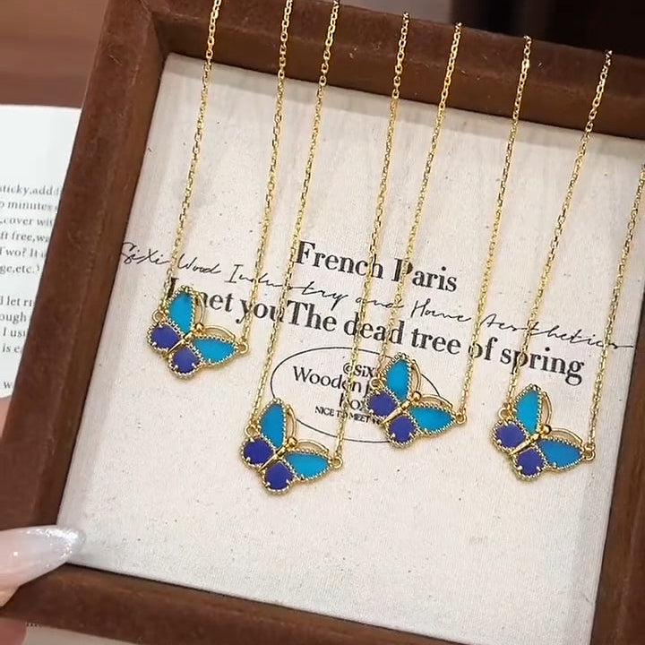 [Loco ] 2026 BUTTERFLY BLUE   NECKLACE