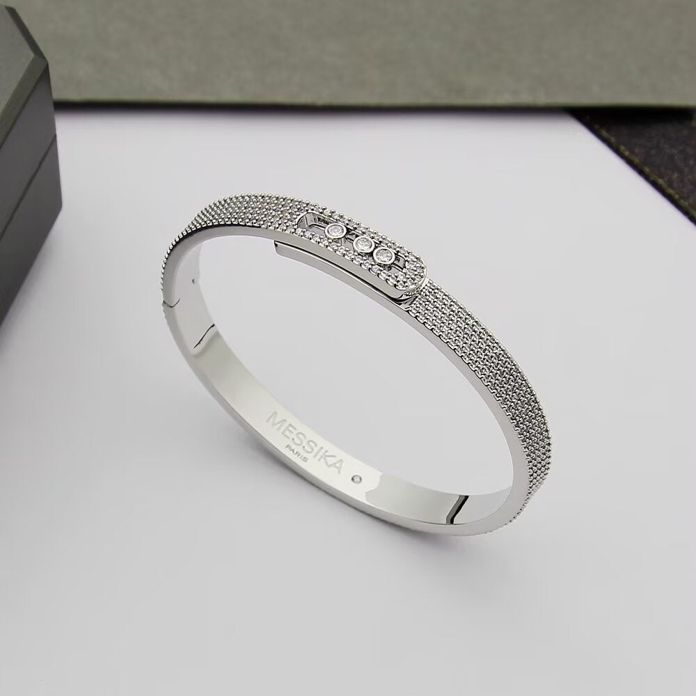[Loco jewelrys]Move Noa Full Pavé Diamond Bangle Bracelet