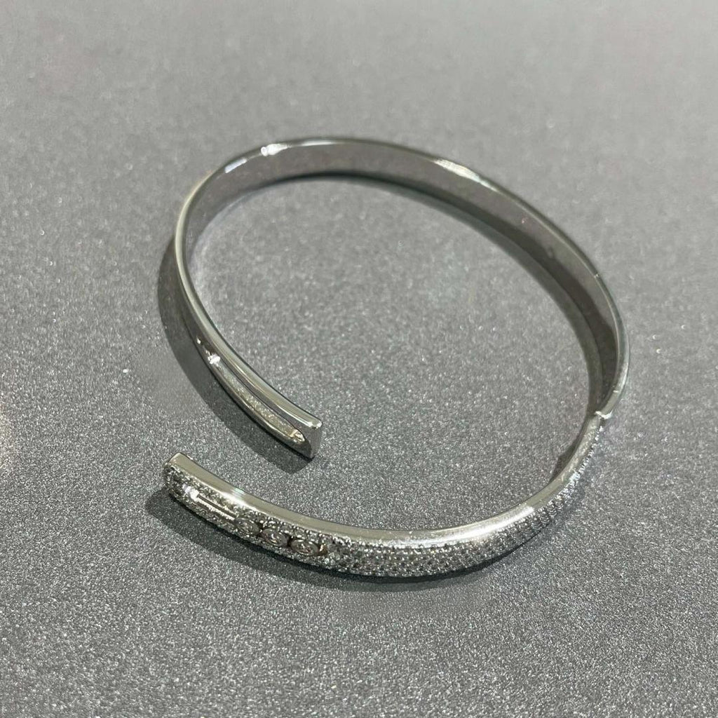[Loco jewelrys]Move Noa Rose Gold Pavé Diamond Bangle Bracelet
