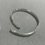 [Loco jewelrys]Move Noa Rose Gold Pavé Diamond Bangle Bracelet
