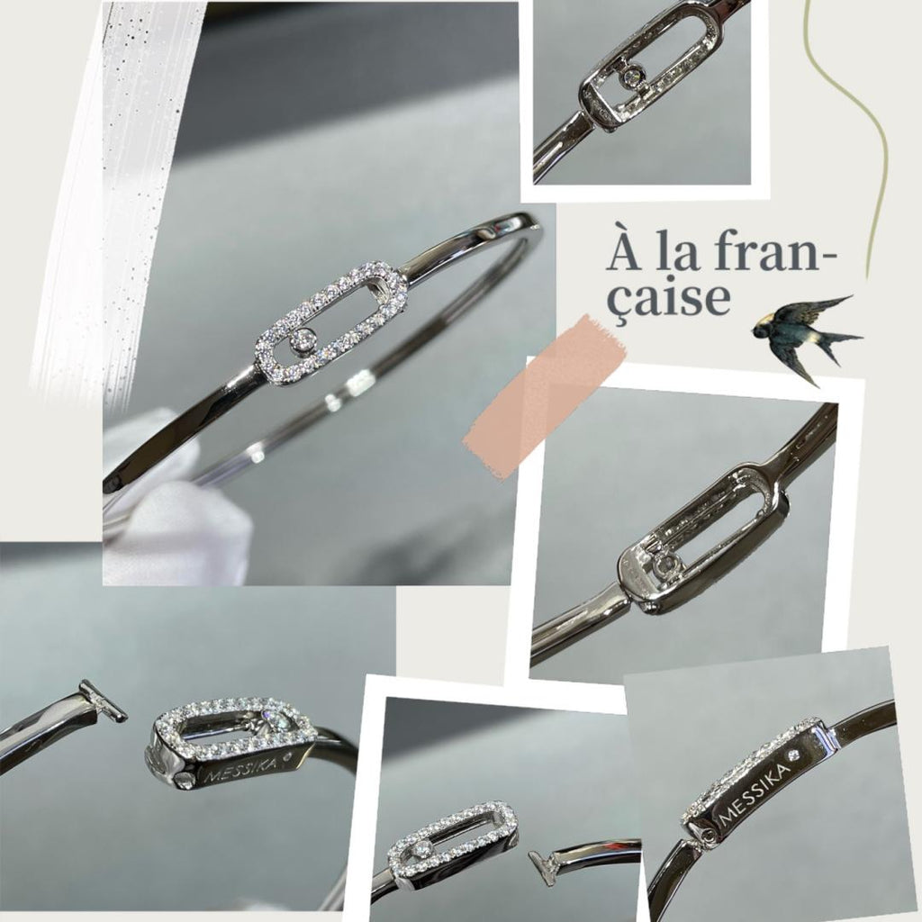 [Loco jewelrys]Move Uno pavé flex bangle medium