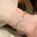 Loco CLOVER 5 MOTIF PINK BLUE RED WHITE BRACELET