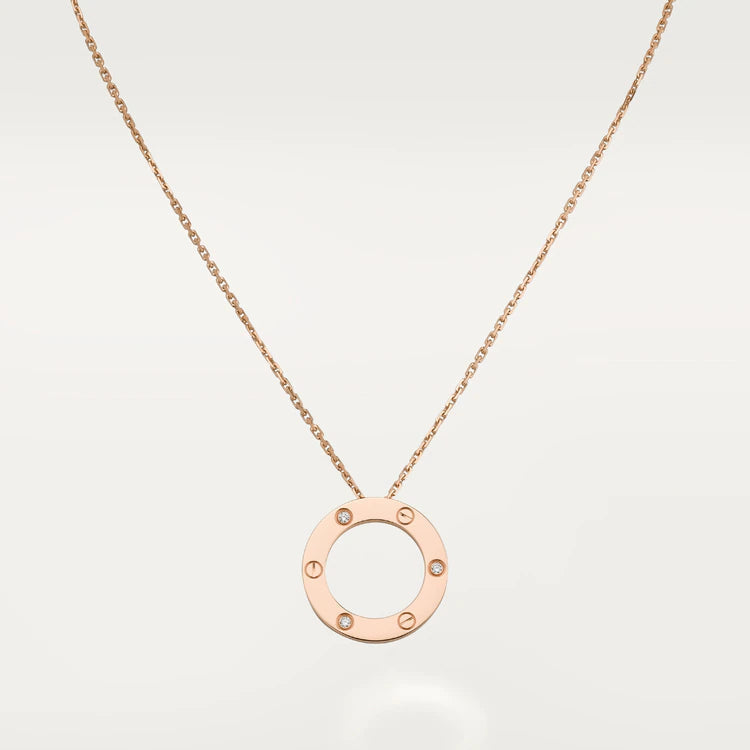 Loco LOVE NECKLACE 16MM 3 DIAMONDS