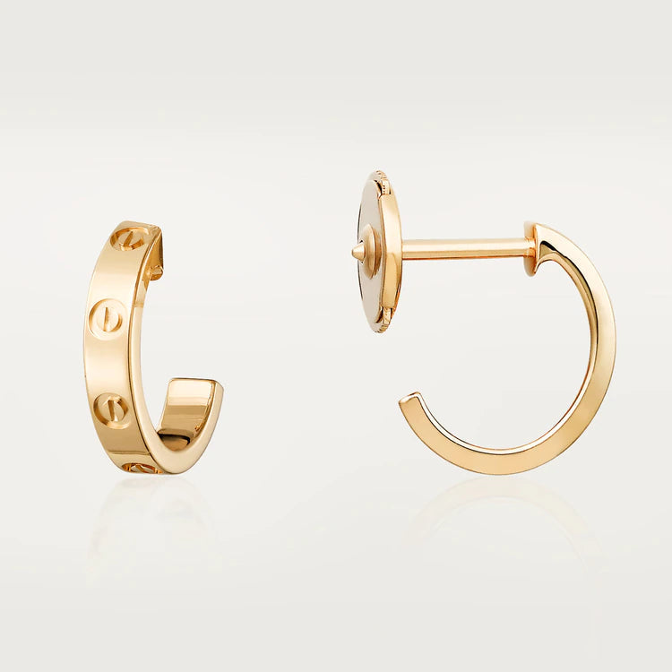 Loco LOVE EARRINGS 2.65MM PINK GOLD