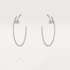 Loco JUSTE EARRINGS FULL DIAMONDS 1.8MM