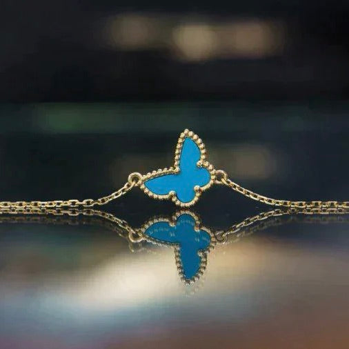 Loco BUTTERFLY TURQUOISE BUTTERFLY BRACELET