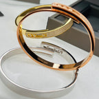 [Loco jewelrys]Move Noa Rose Gold Pavé Diamond Bangle Bracelet