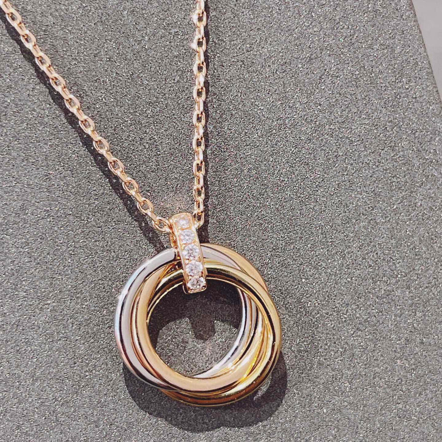 Loco TRINITY NECKLACE GOLD  DIAMONDS