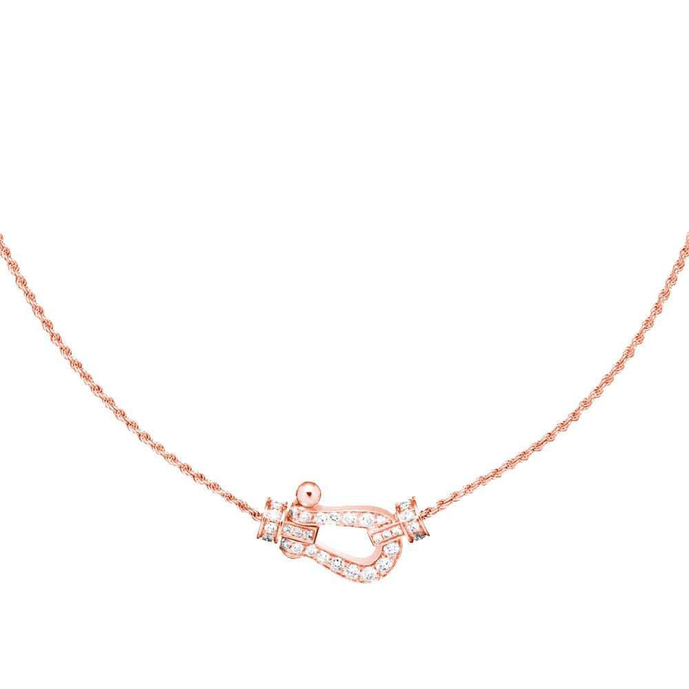 Loco FORCE 10 PINK GOLD DIAMOND NECKLACE