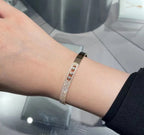 [Loco jewelrys]Move Noa Rose Gold Pavé Diamond Bangle Bracelet