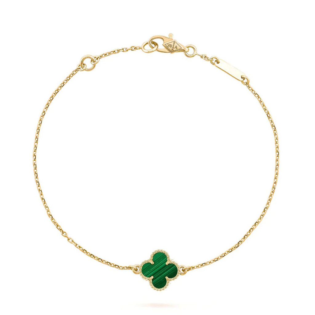 Loco CLOVER BRACELET MALACHITE 1 MOTIF