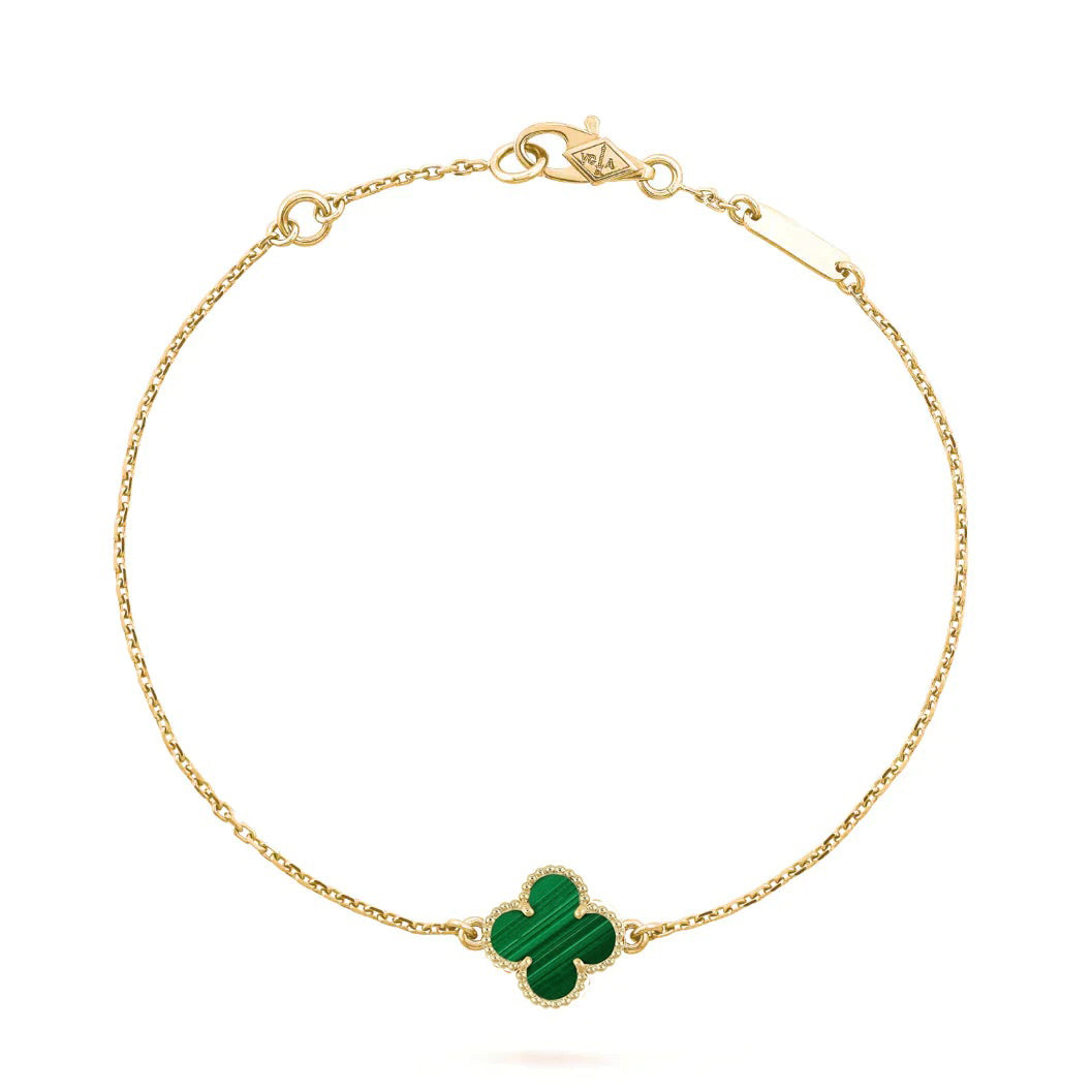 Loco CLOVER BRACELET MALACHITE 1 MOTIF